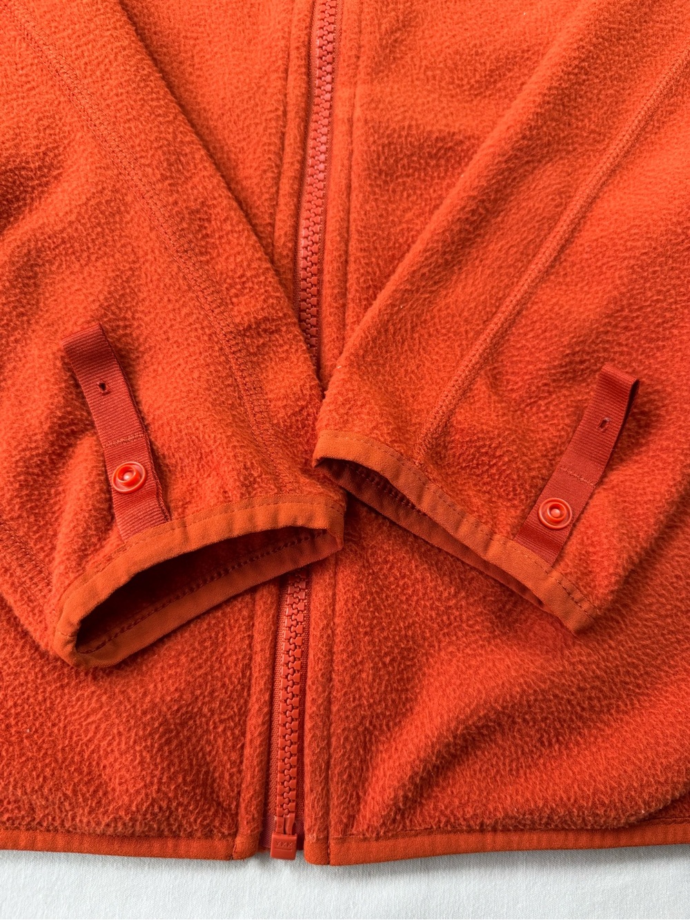 The North Face Orange Full Zip Fleece Jacket Men’s Large - Picture 5 of 12